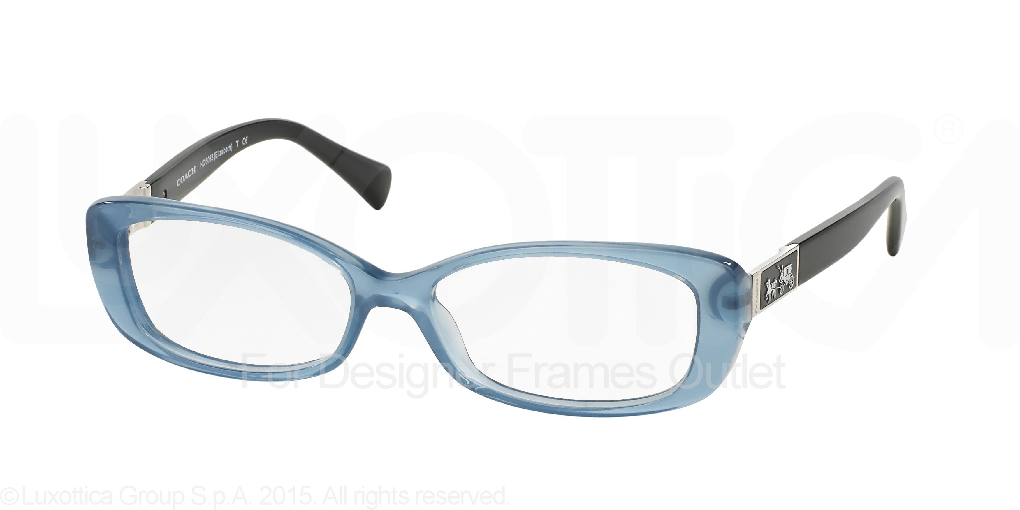coach blue eyeglass frames